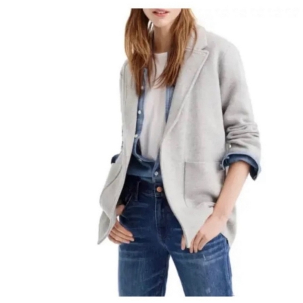 J. Crew Open-Front Sweater-Blazer